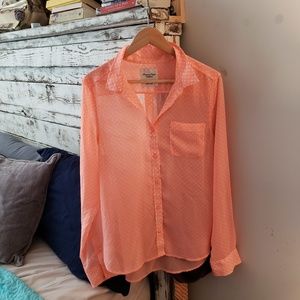Polka dot American eagle blouse